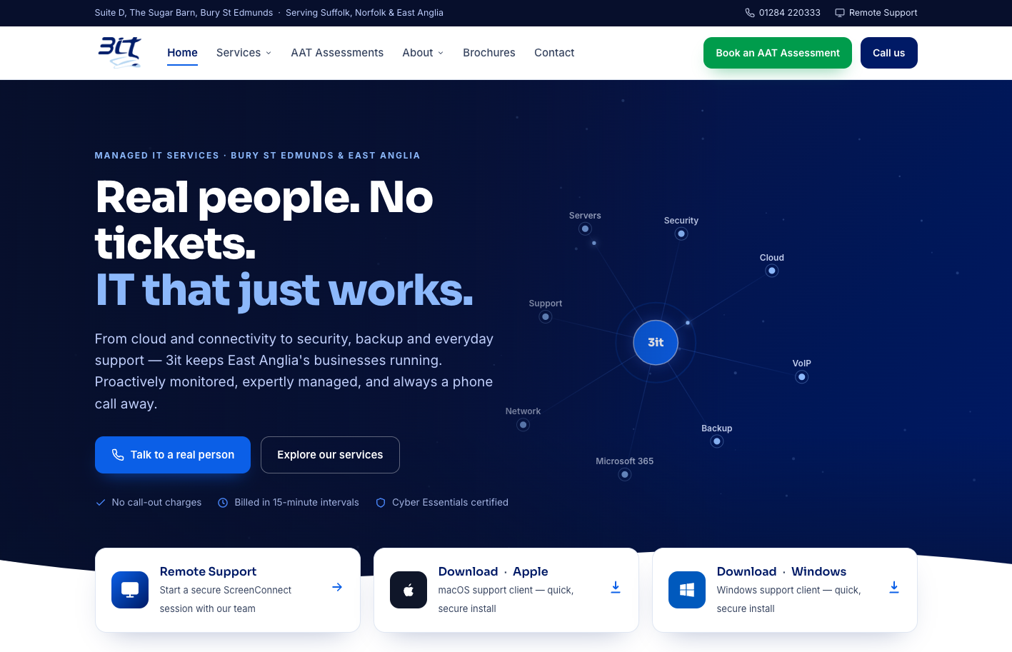 3it Ltd managed IT services website designed by Jabu Designs