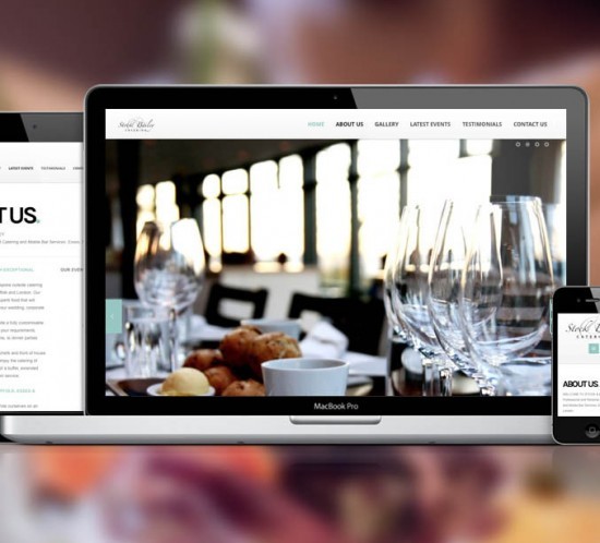 Stock & Bailey restaurant website design