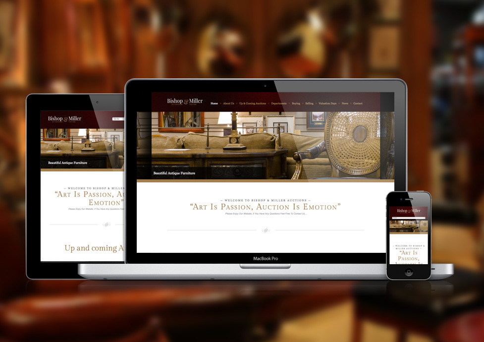 Bishop & Miller website development example
