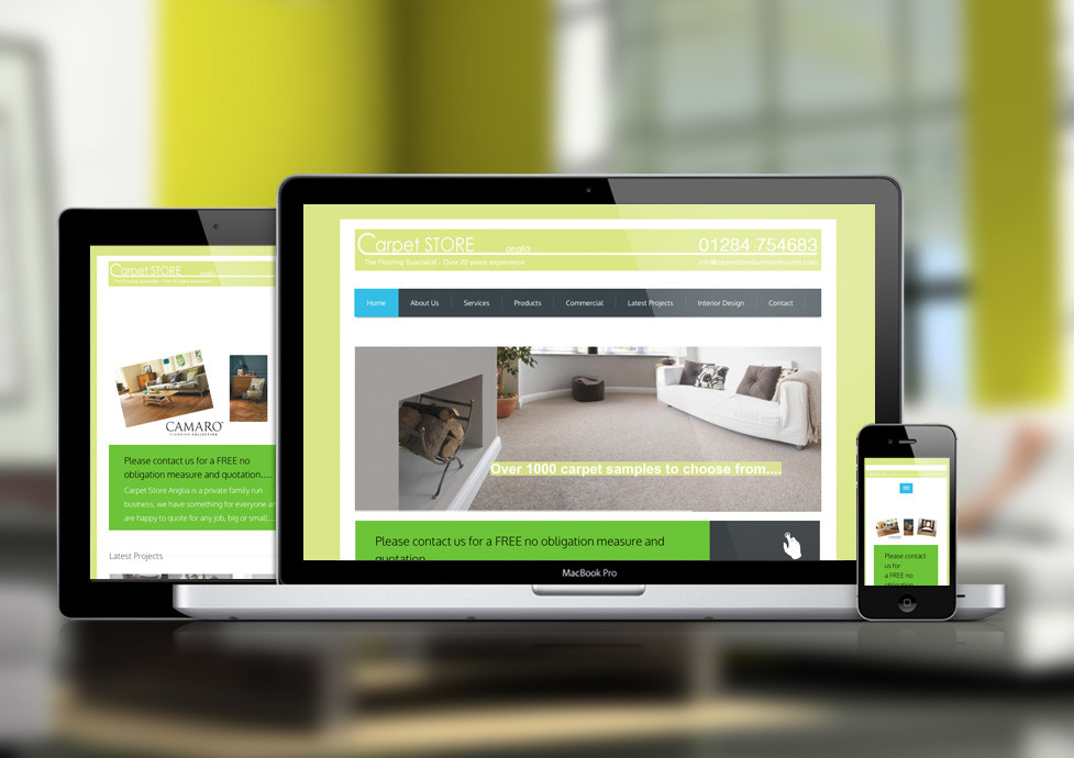 Carpet Store website development