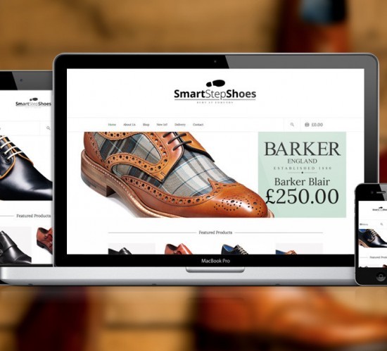 Smart Step shoes website development