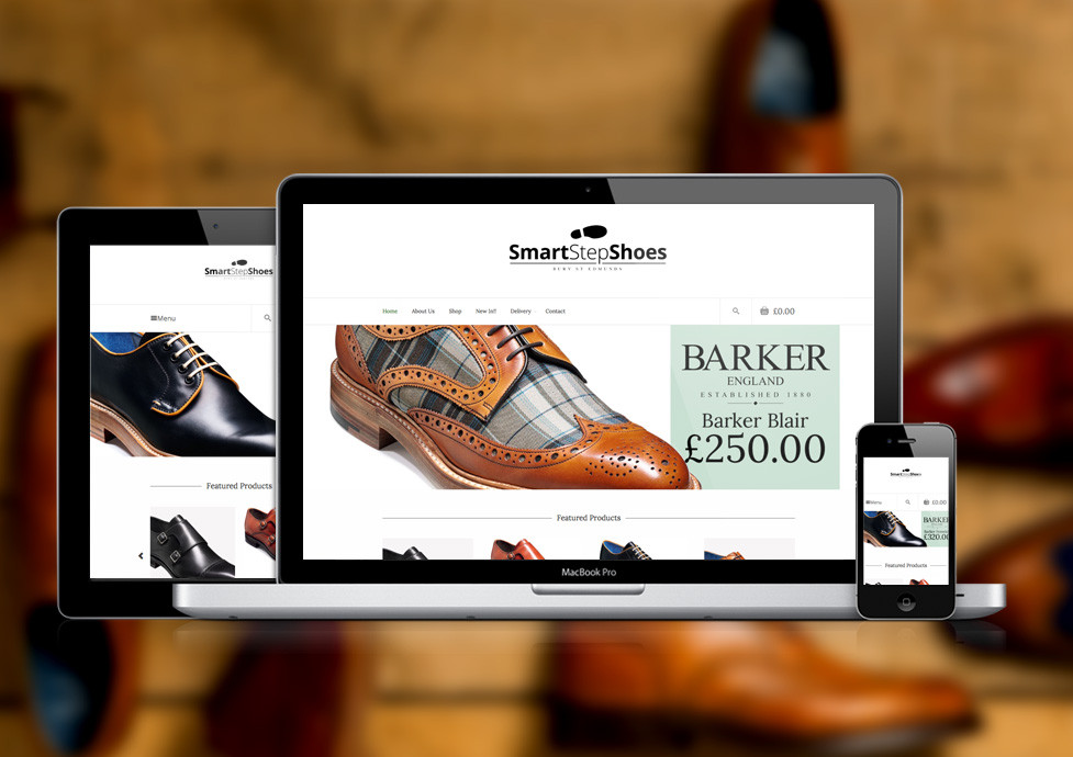Smart Step shoes website development
