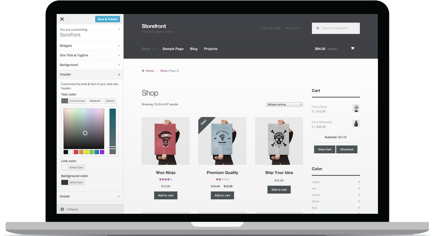 Ecommerce Storefront Design