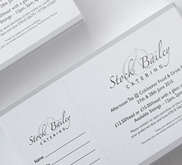 Stock & Bailey business cards design