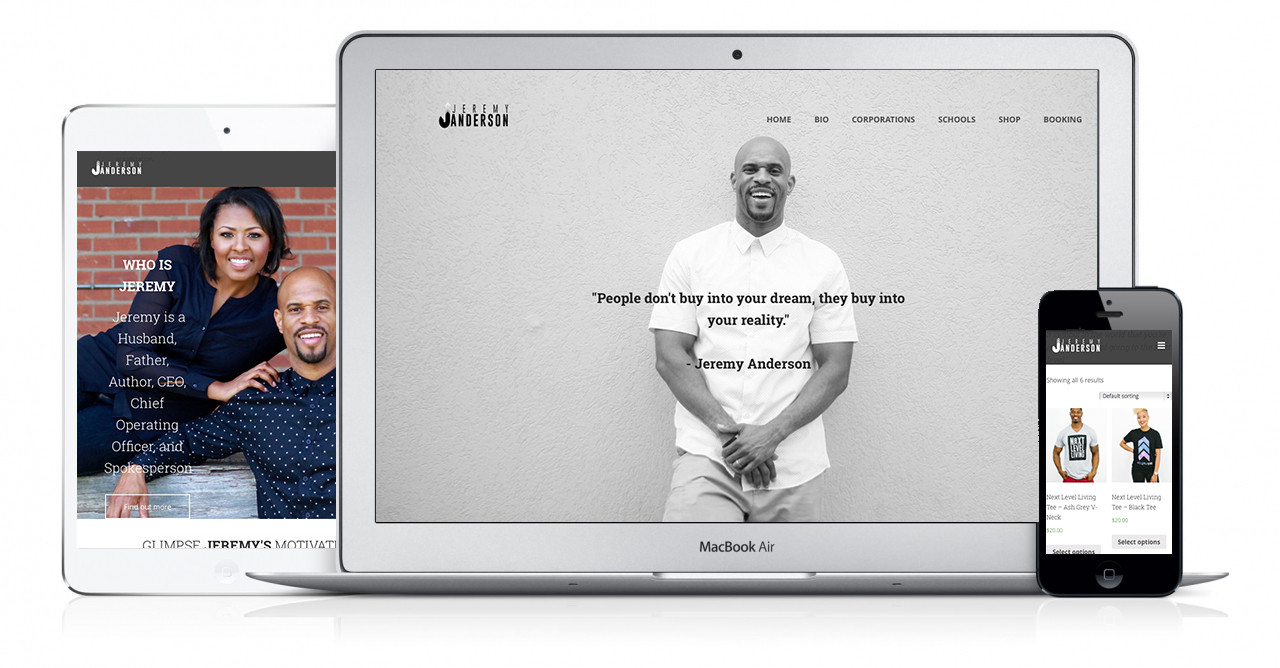 Jeremy Anderson Website Design