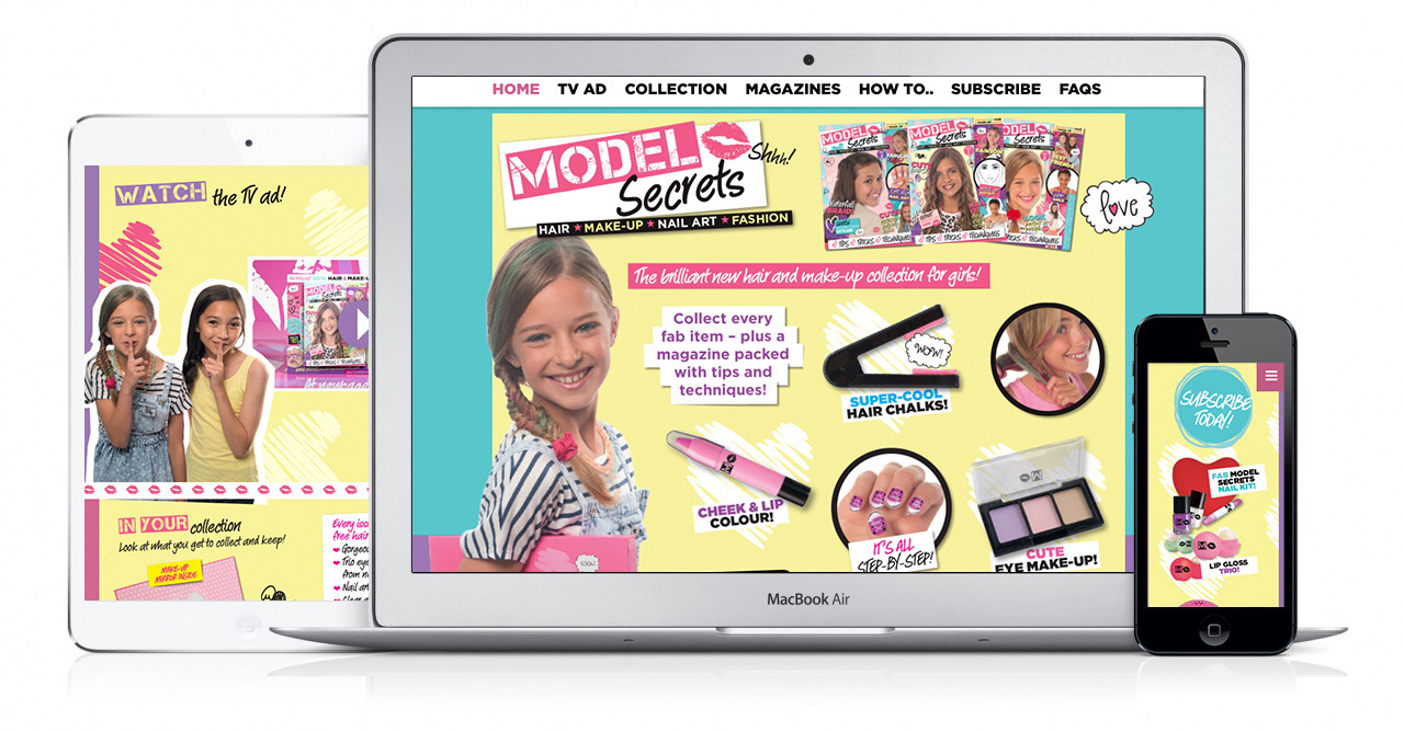 Model Secrets Website Design