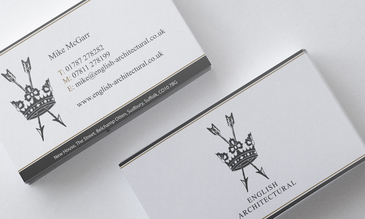 English Architectural Business cards Design and Print