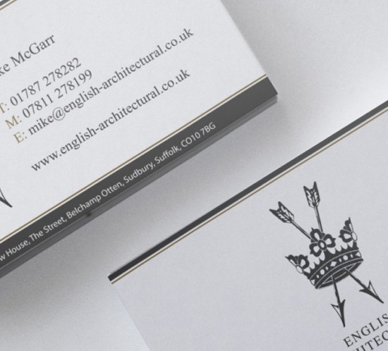 English Architectural Business Card Design & Print